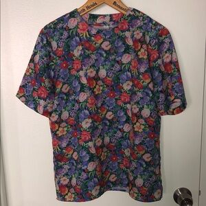 VINTAGE LUCIA BEAUTIFUL FLORAL BLOUSE
